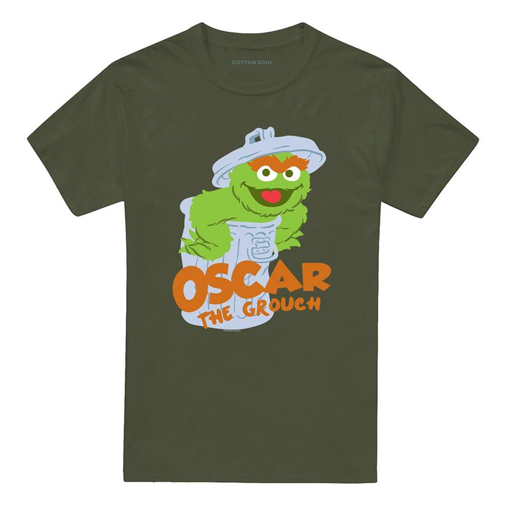 Green - Sesame Street - Sesame Street Flat Oscar T Shirt Military Green - 4