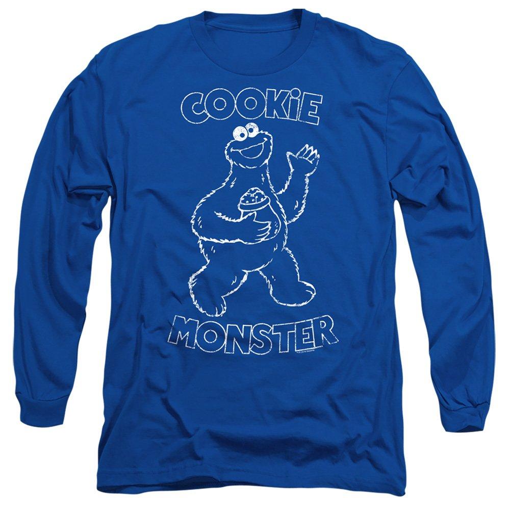 Sesame Street Simple Cookie Long Sleeve T-Shirt R