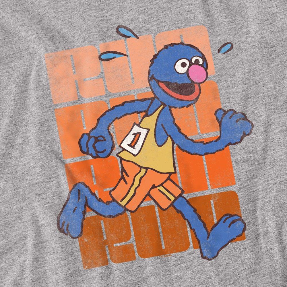 Grey - Sesame Street - Sesame Street Run Run Grover Long Sleeve T-Shirt - 2
