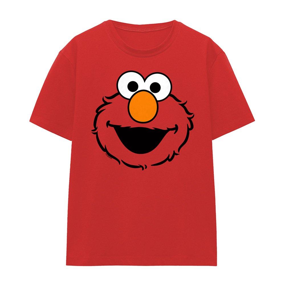 Red - Sesame Street - Sesame Street Elmo Full Face T-Shirt Red - 4