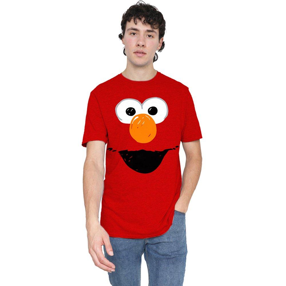 Red - Sesame Street - Sesame Street Elmo Crayon Sketch T-Shirt Red - 1