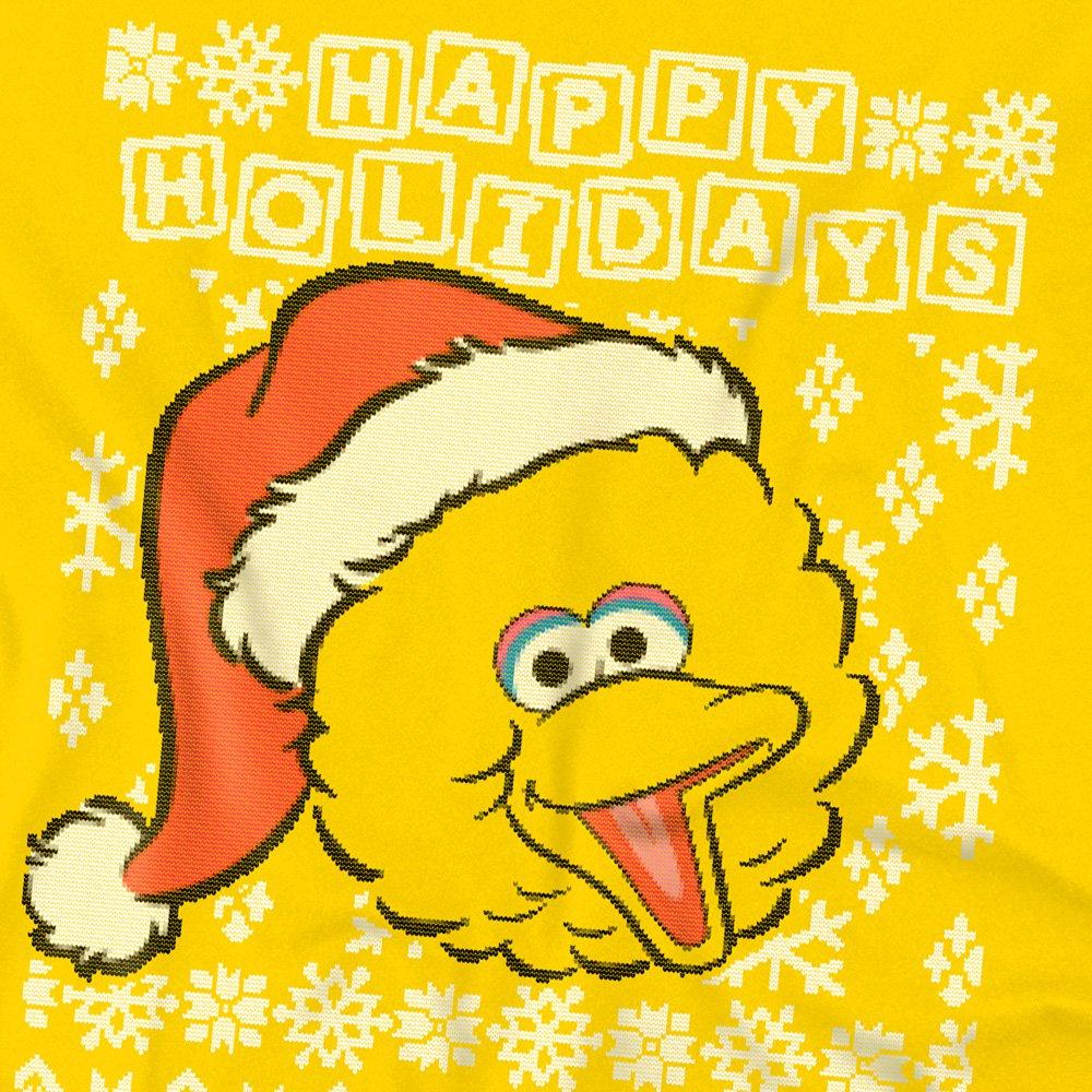 Yellow - Sesame Street - Sesame Street Big Bird Ugly Christmas T Shirt Yel - 2