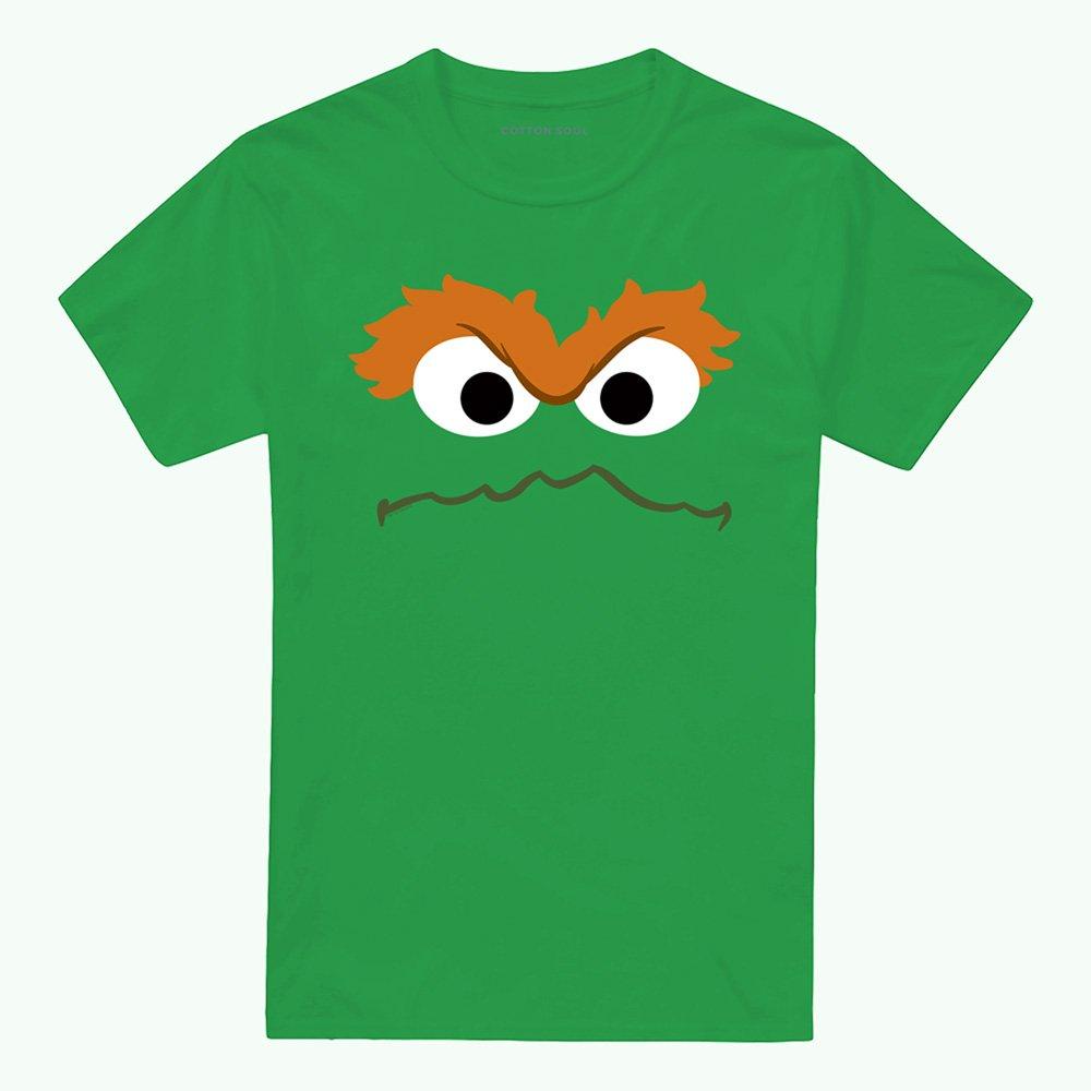 Green - Sesame Street - Oscar Face T-Shirt - 4