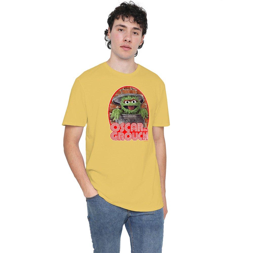 Yellow - Sesame Street - Sesame Street Oscar Iron On T Shirt Banana - 1