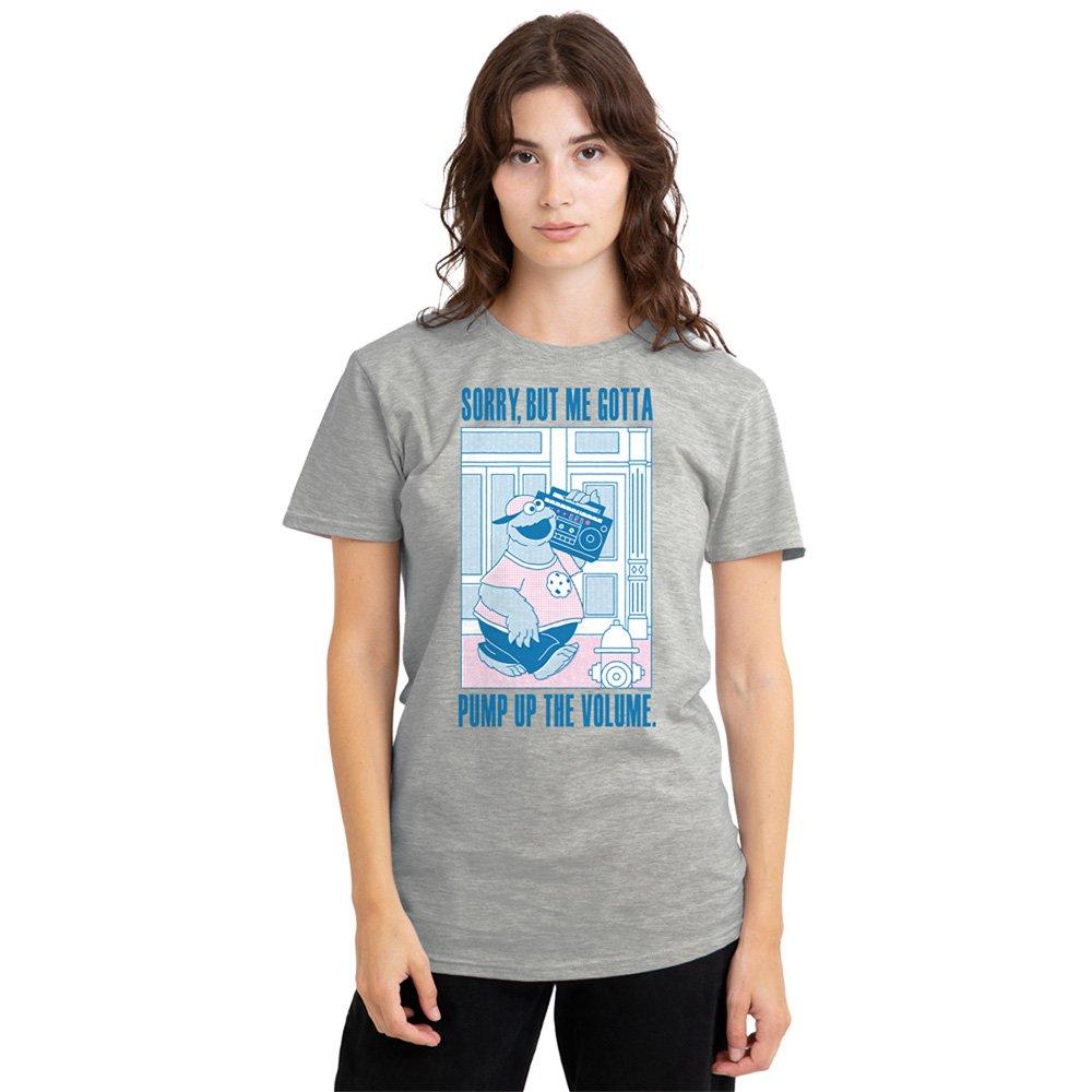Grey - Sesame Street - Sesame Street Cookie Monster Pump Up The Volume T- - 1