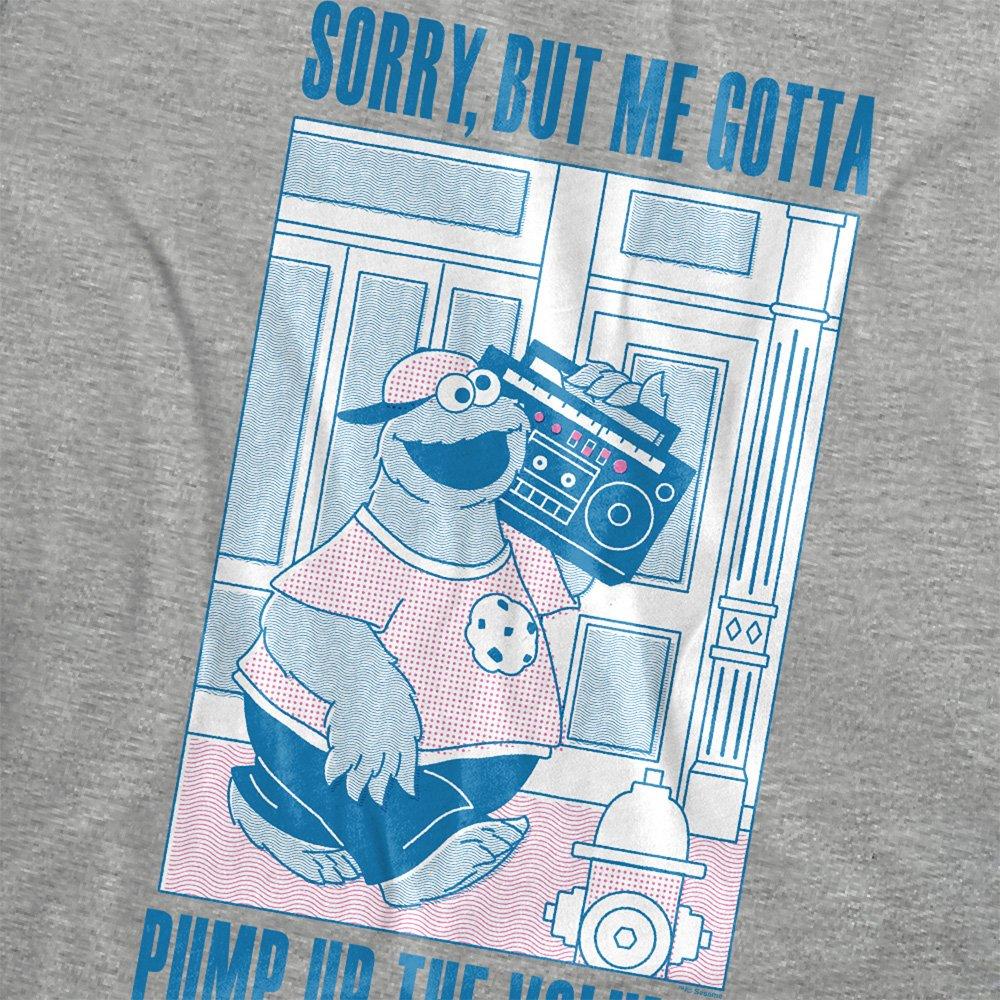 Grey - Sesame Street - Sesame Street Cookie Monster Pump Up The Volume T- - 2