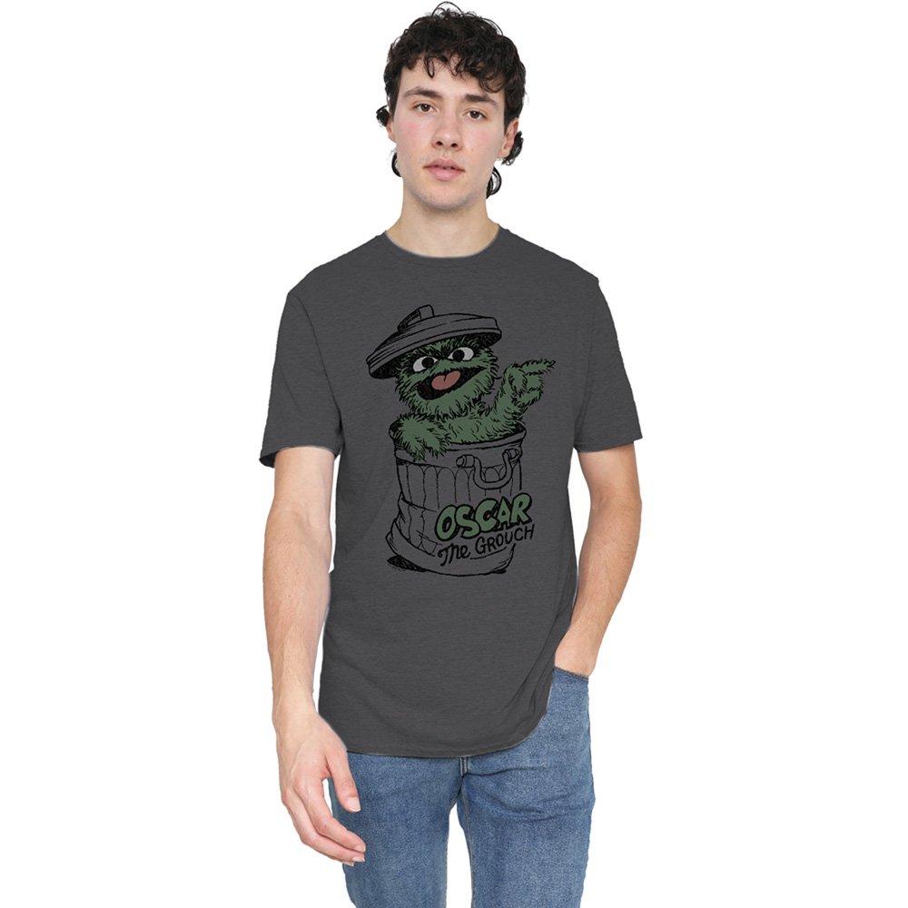 Grey - Sesame Street - Sesame Street Early Grouch T-Shirt Charcoal - 1