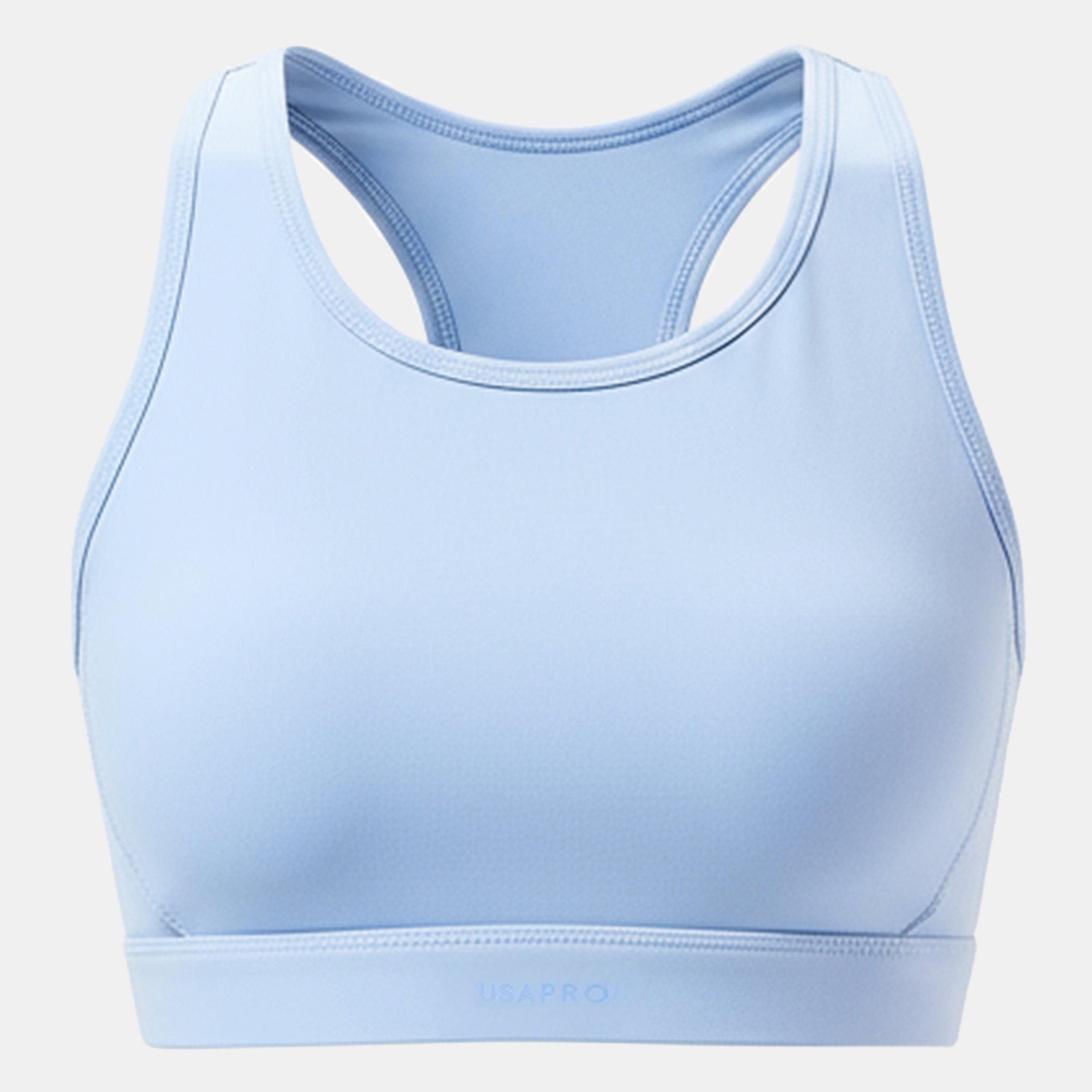 Usa Pro Women's Pro Core Racer Back Sports Bra - Brunera Blue - 14 (42)