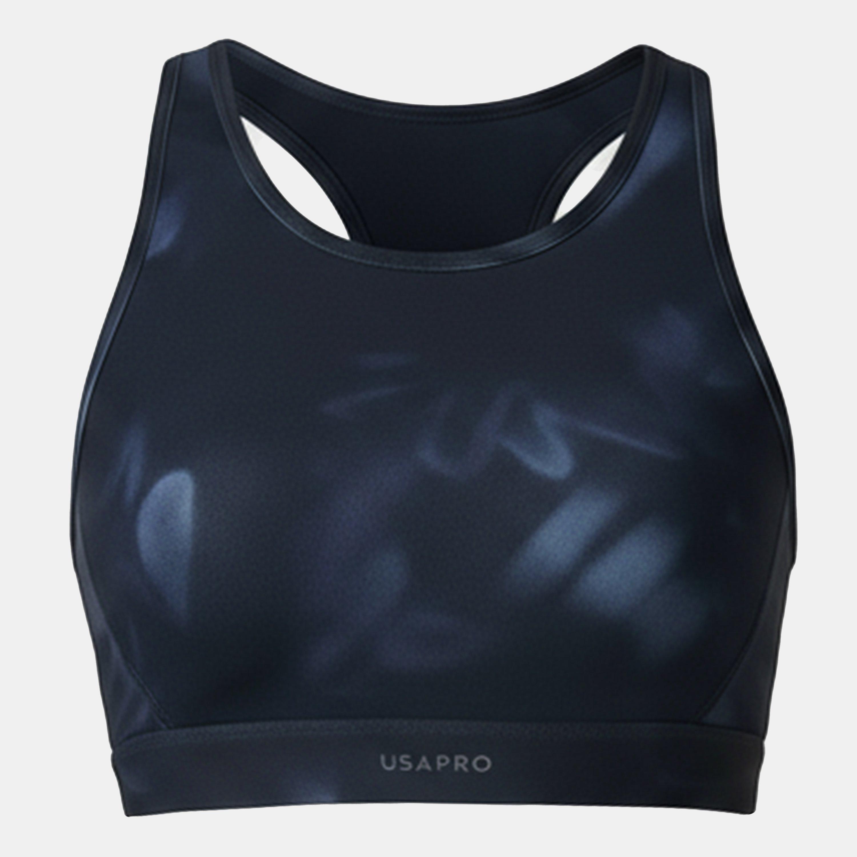 Usa Pro Women's Pro Core Racer Back Sports Bra - Blurred Floral - 10 (38)