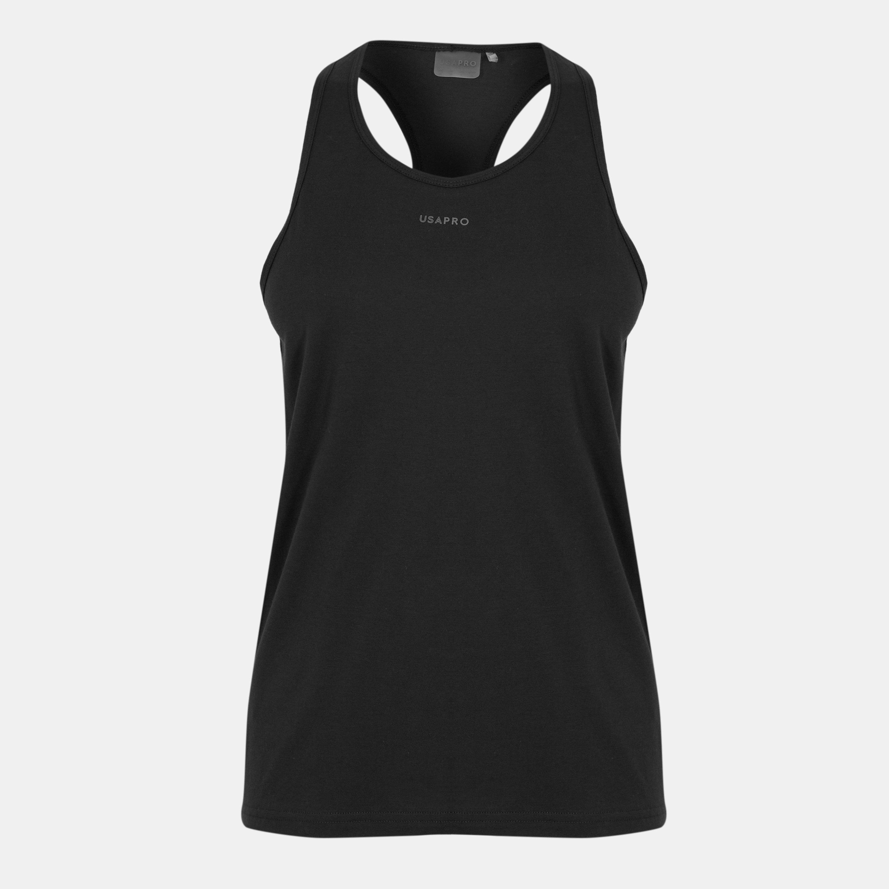 Usa Pro Women's Classic Racer Back Sports Tank - Black - 12 (40)