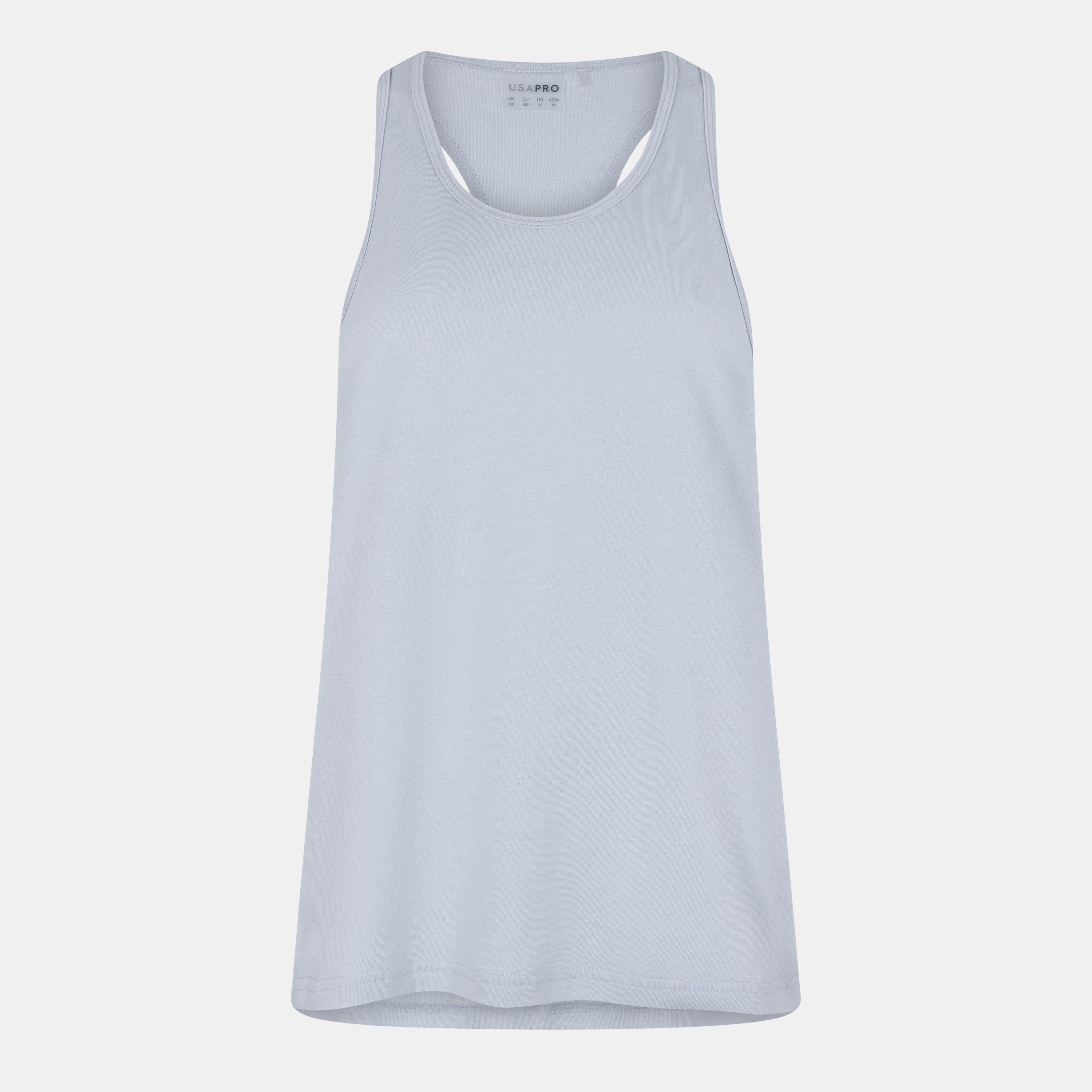 Usa Pro Women's Classic Racer Back Sports Tank - Brunera Blue - 8 (36)