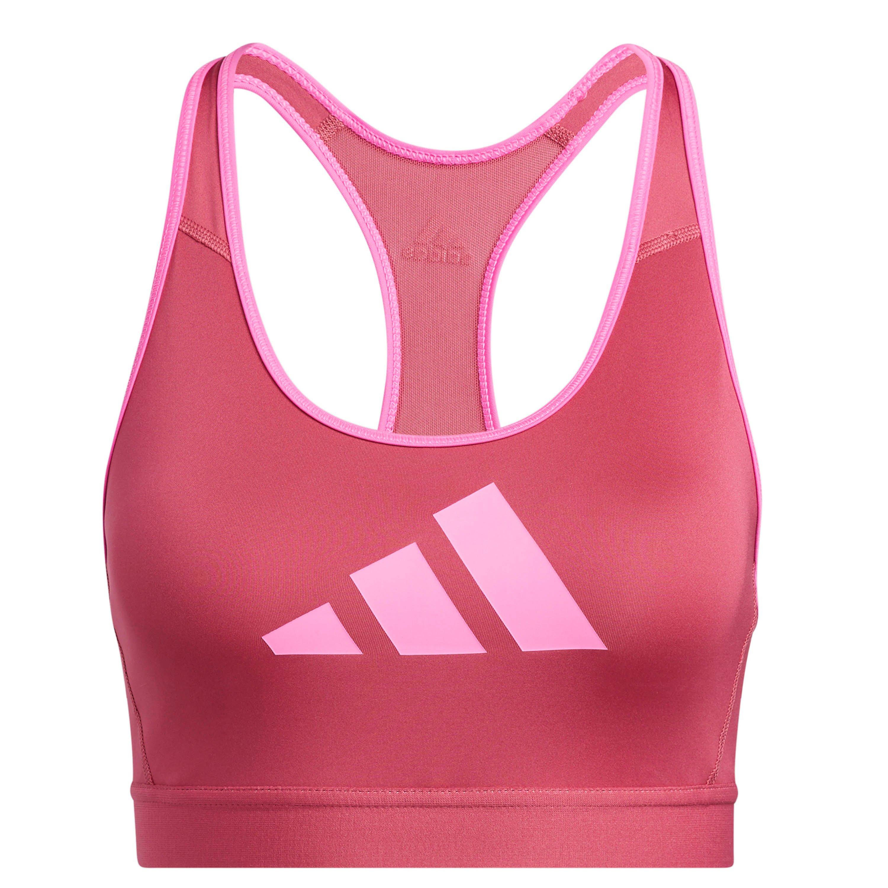 wilder rosa/Team - adidas - Don't Rest Medium Impact Sports Bra Womens - 1
