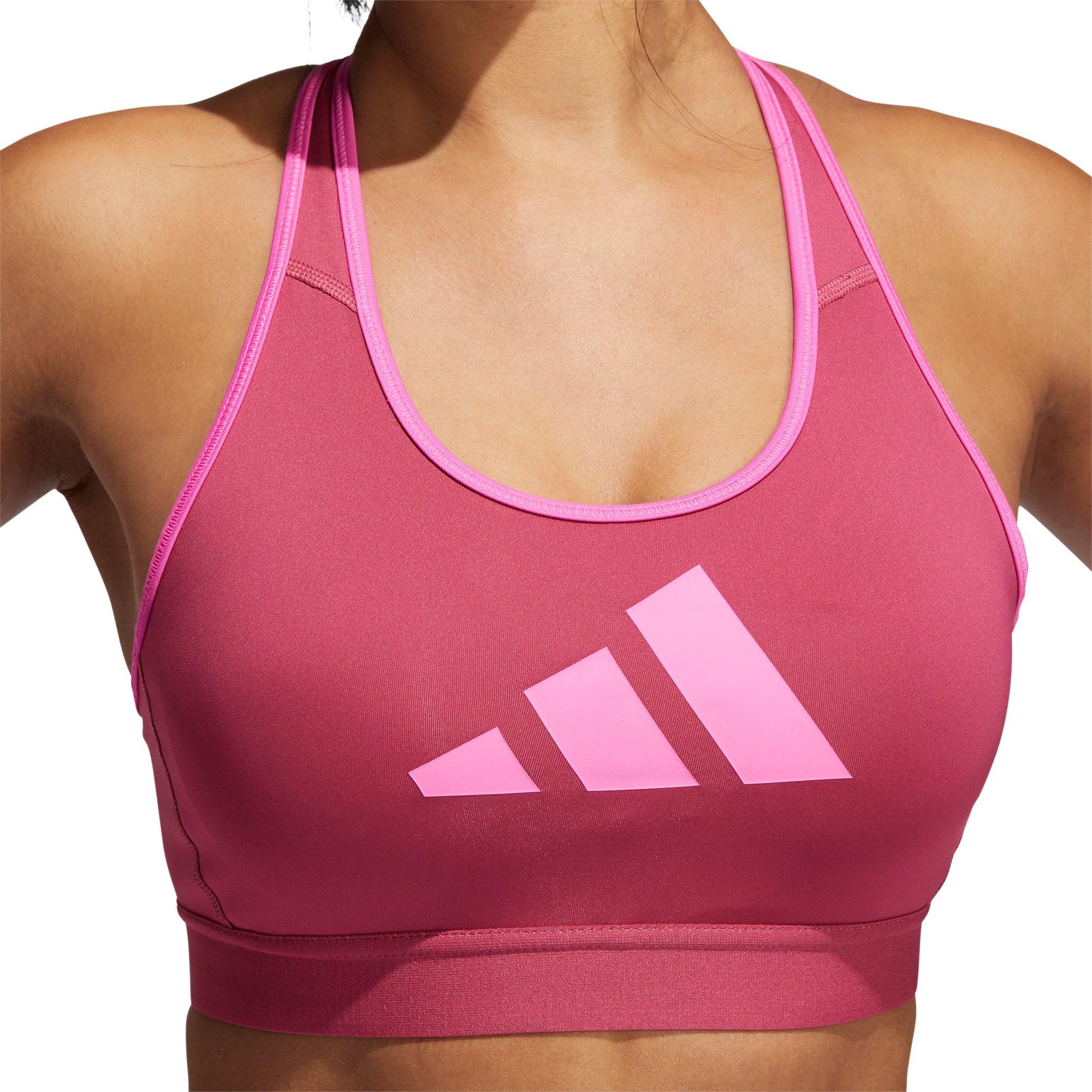 wilder rosa/Team - adidas - Don't Rest Medium Impact Sports Bra Womens - 2