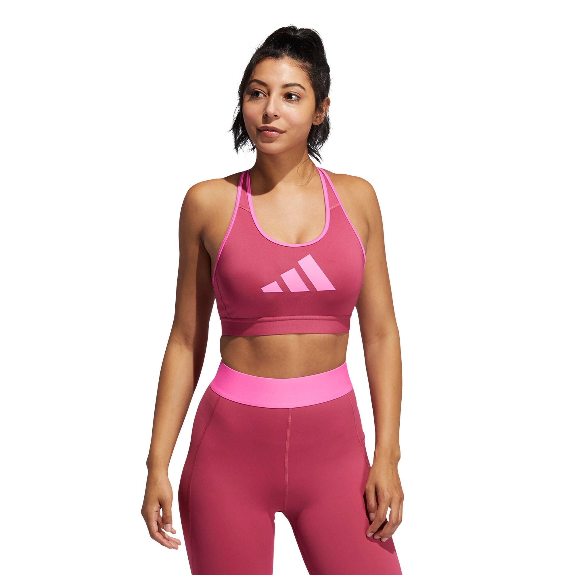 wilder rosa/Team - adidas - Don't Rest Medium Impact Sports Bra Womens - 5