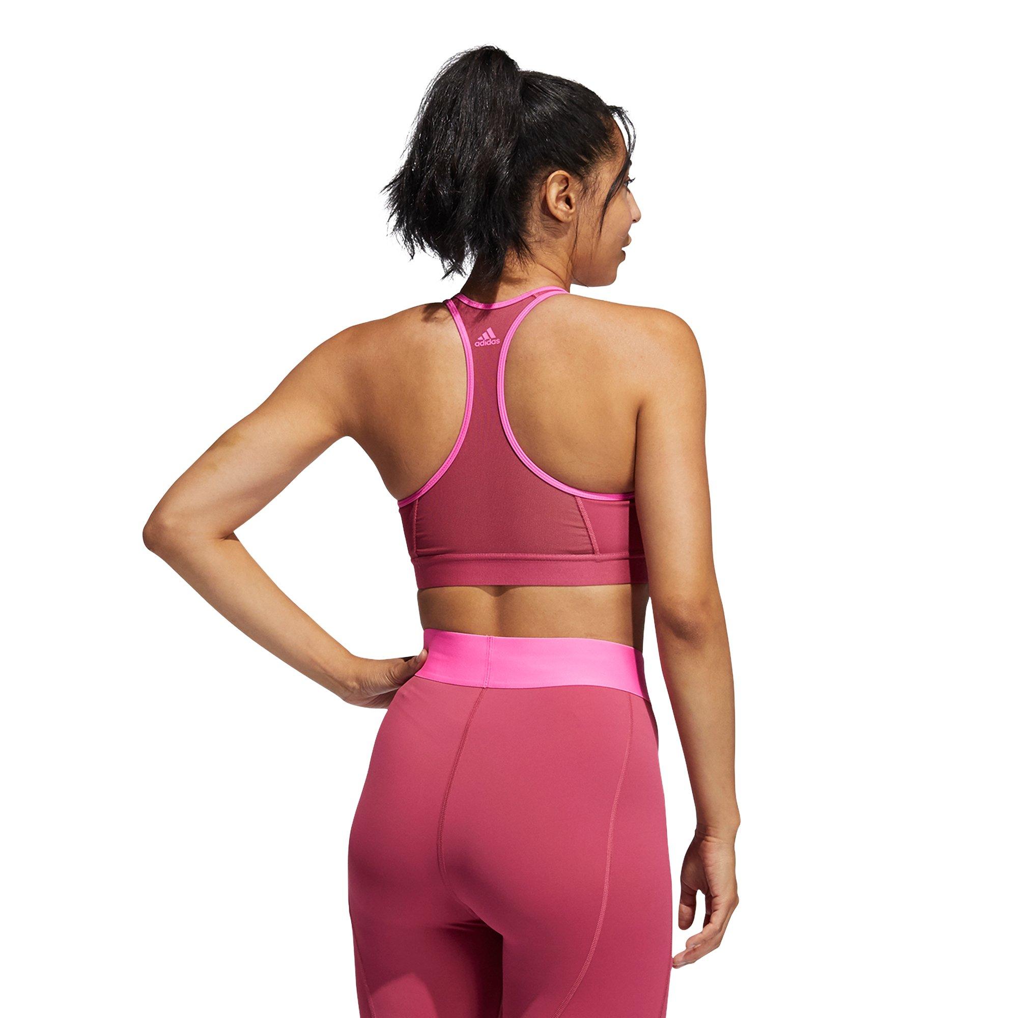 wilder rosa/Team - adidas - Don't Rest Medium Impact Sports Bra Womens - 7
