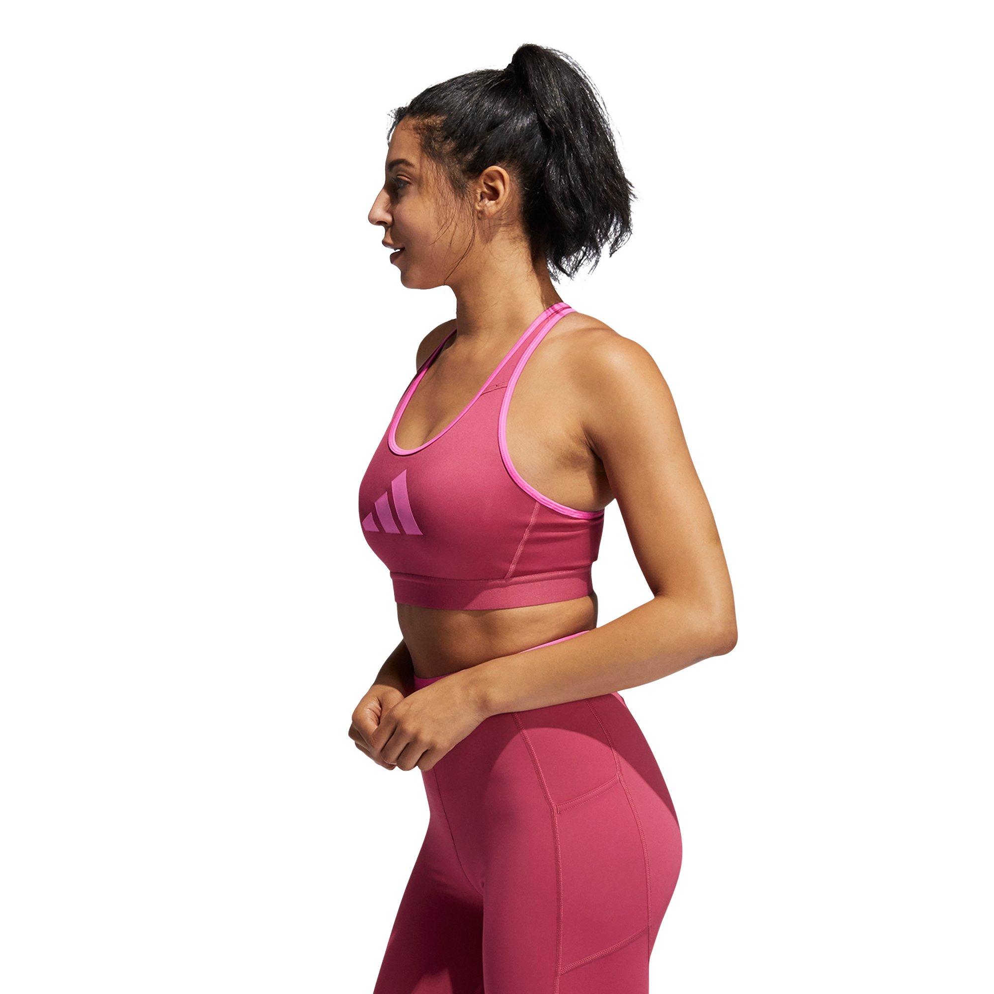 wilder rosa/Team - adidas - Don't Rest Medium Impact Sports Bra Womens - 9