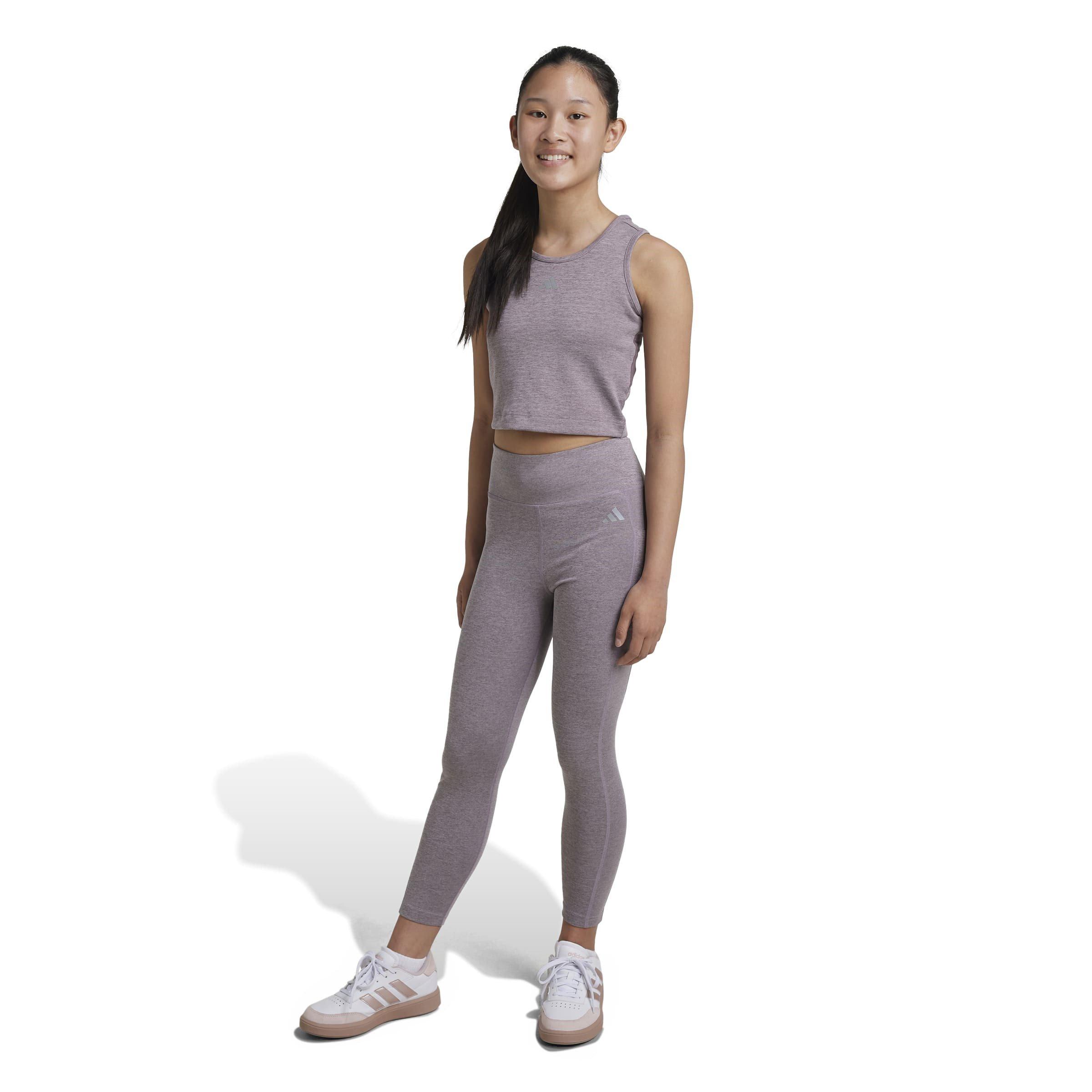 Fico/Argento - adidas - Optime Luxe 7/8 Leggings Juniors - 2