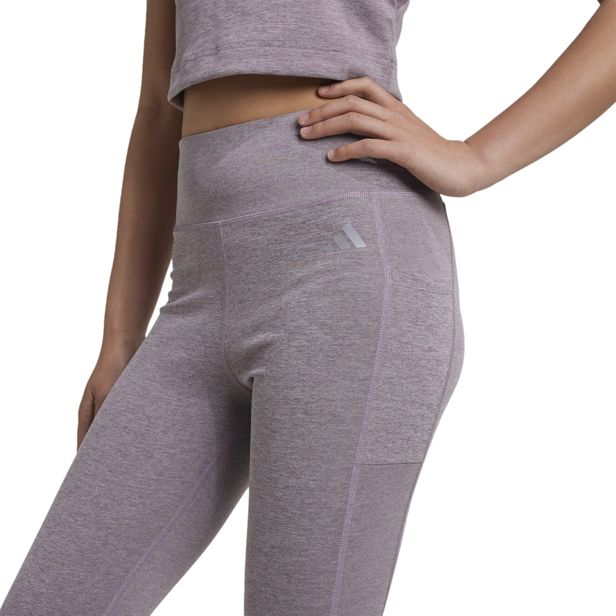 Fico/Argento - adidas - Optime Luxe 7/8 Leggings Juniors - 5