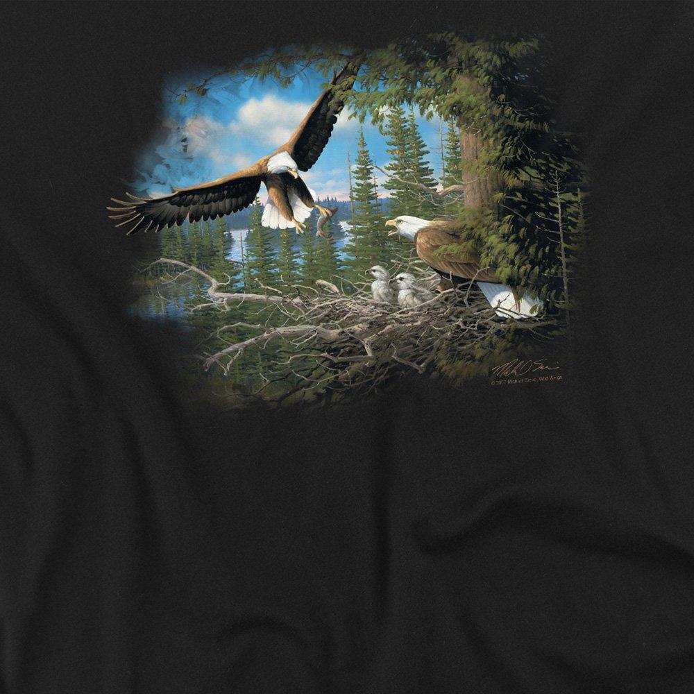 Black - Other - Wildlife Spring Bald Eagles Long Sleeve T-Shirt B - 2