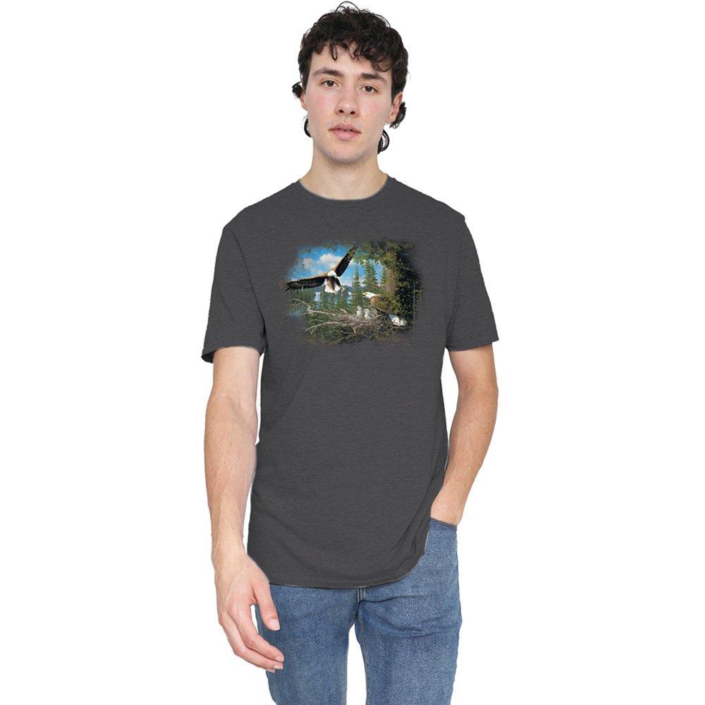 Grey - Other - Wildlife Spring Bald Eagles T-Shirt Charcoal - 1