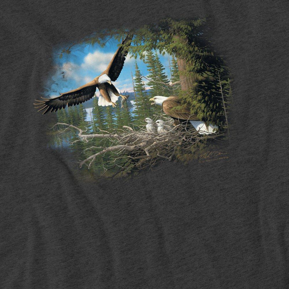 Grey - Other - Wildlife Spring Bald Eagles T-Shirt Charcoal - 2