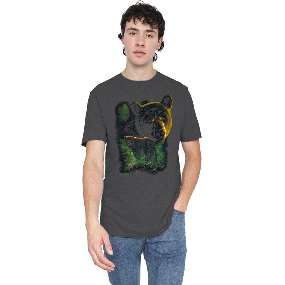 Grey - Other - Wildlife Black Bears T-Shirt Charcoal - 1