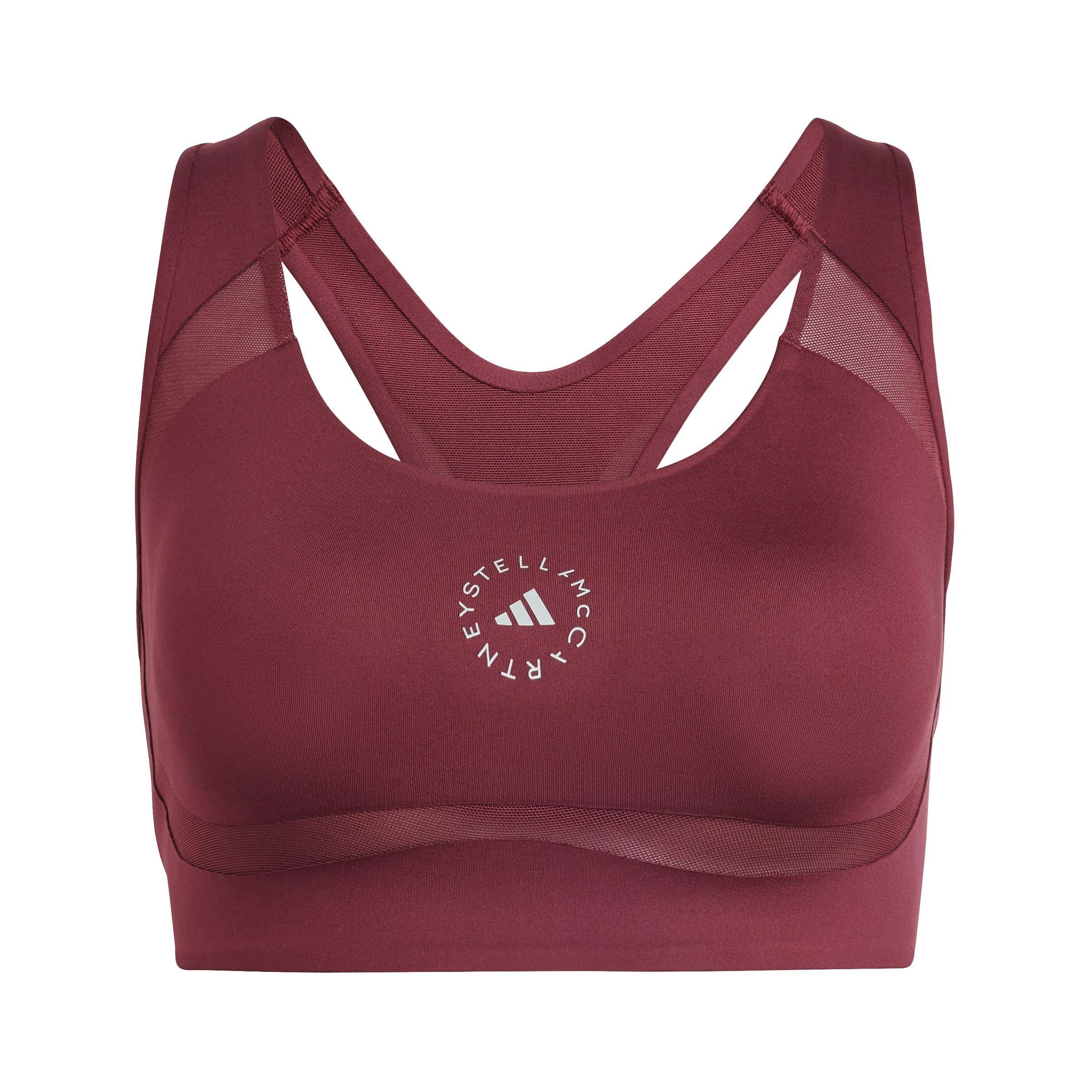 shadow red - adidas by Stella McCartney - Women's Medium Impact Sports Bra - 6