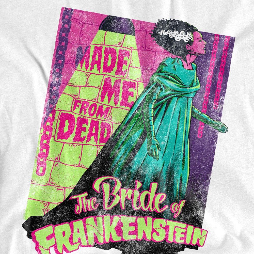 White - Universal - Universal Monsters The Bride Neon T-Shirt White - 2