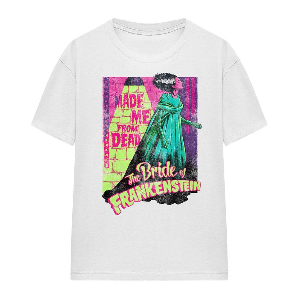 White - Universal - Universal Monsters The Bride Neon T-Shirt White - 4