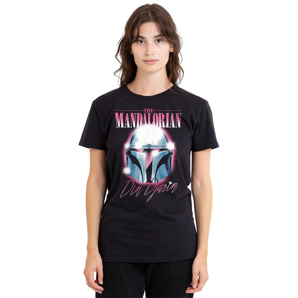 Black - Star Wars - The Mandalorian Din Djarin 80S Helmet Womens T-Sh - 1