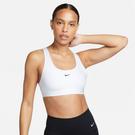 Blanc - Nike - Pro Swoosh Medium-Support Sports Bra Womens - 2
