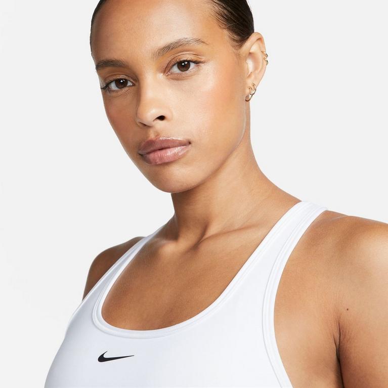 Blanc - Nike - Pro Swoosh Medium-Support Sports Bra Womens - 4