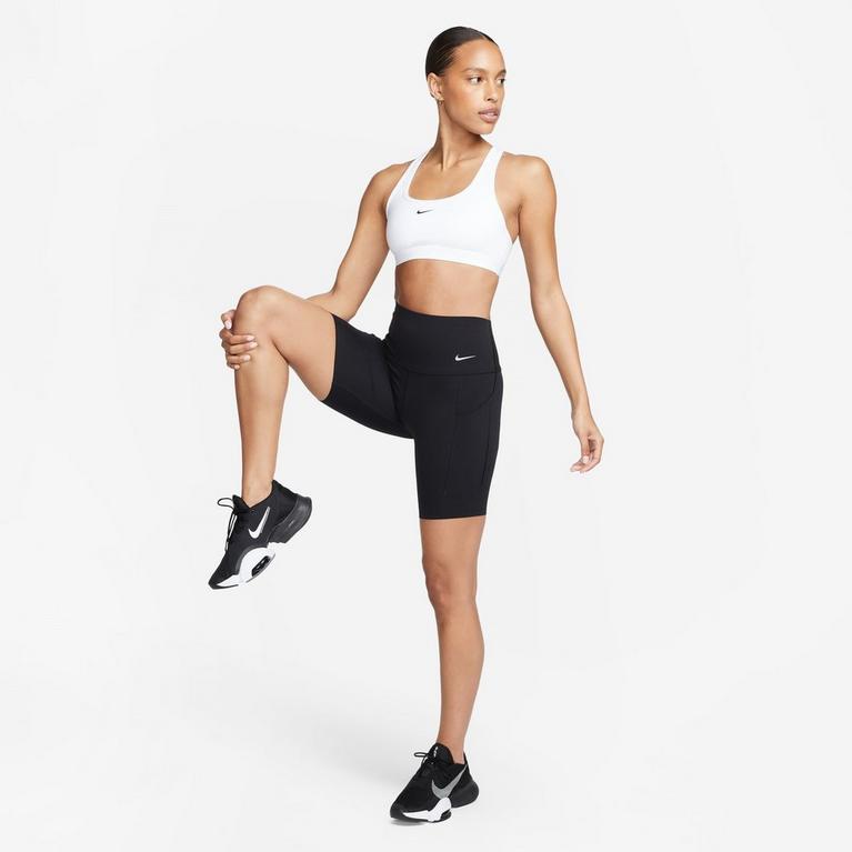 Blanc - Nike - Pro Swoosh Medium-Support Sports Bra Womens - 6