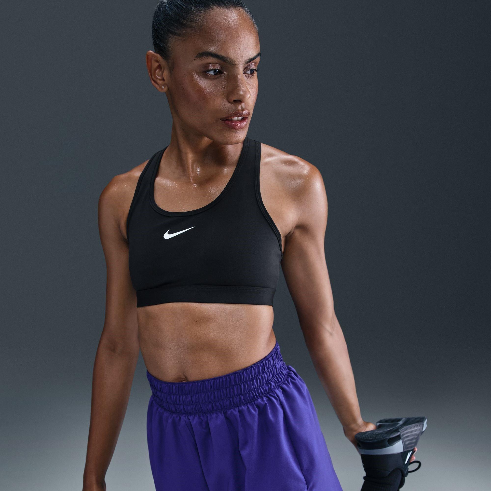 Noir - Nike - Pro Swoosh Medium-Support Sports Bra Womens - 6