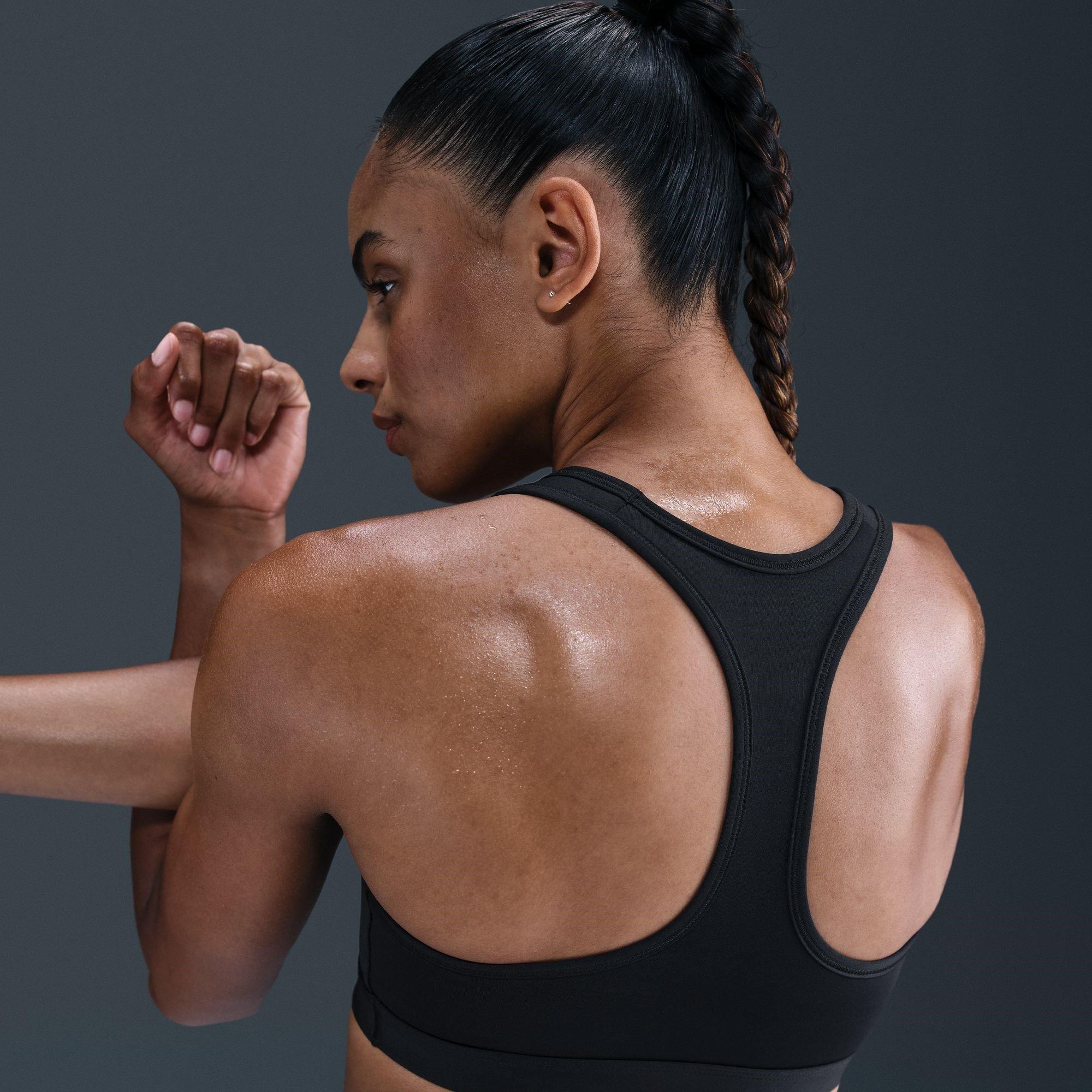 Noir - Nike - Pro Swoosh Medium-Support Sports Bra Womens - 9