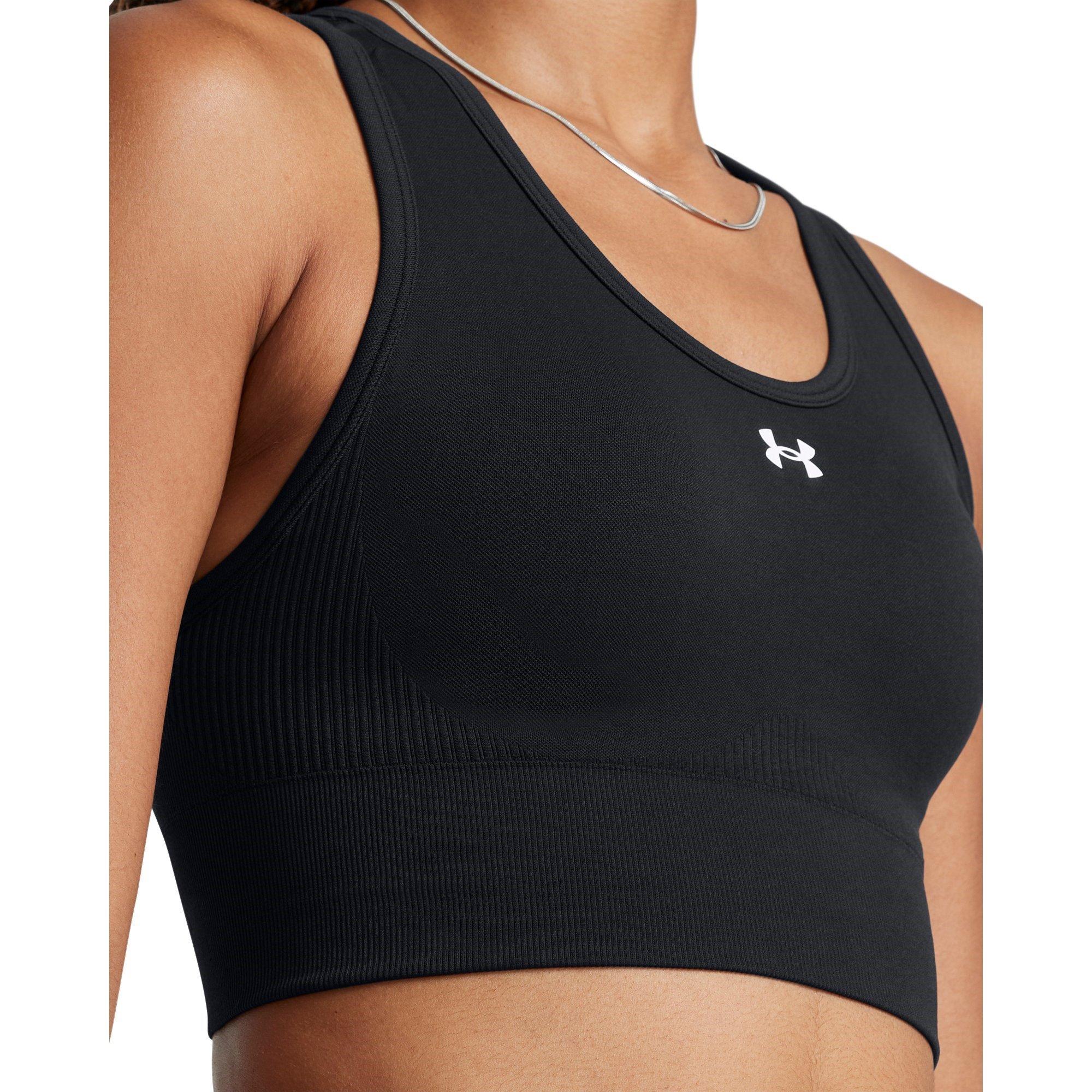 Black/White - Under Armour - Women's Vanish Medium Impact Sports Bra - 13