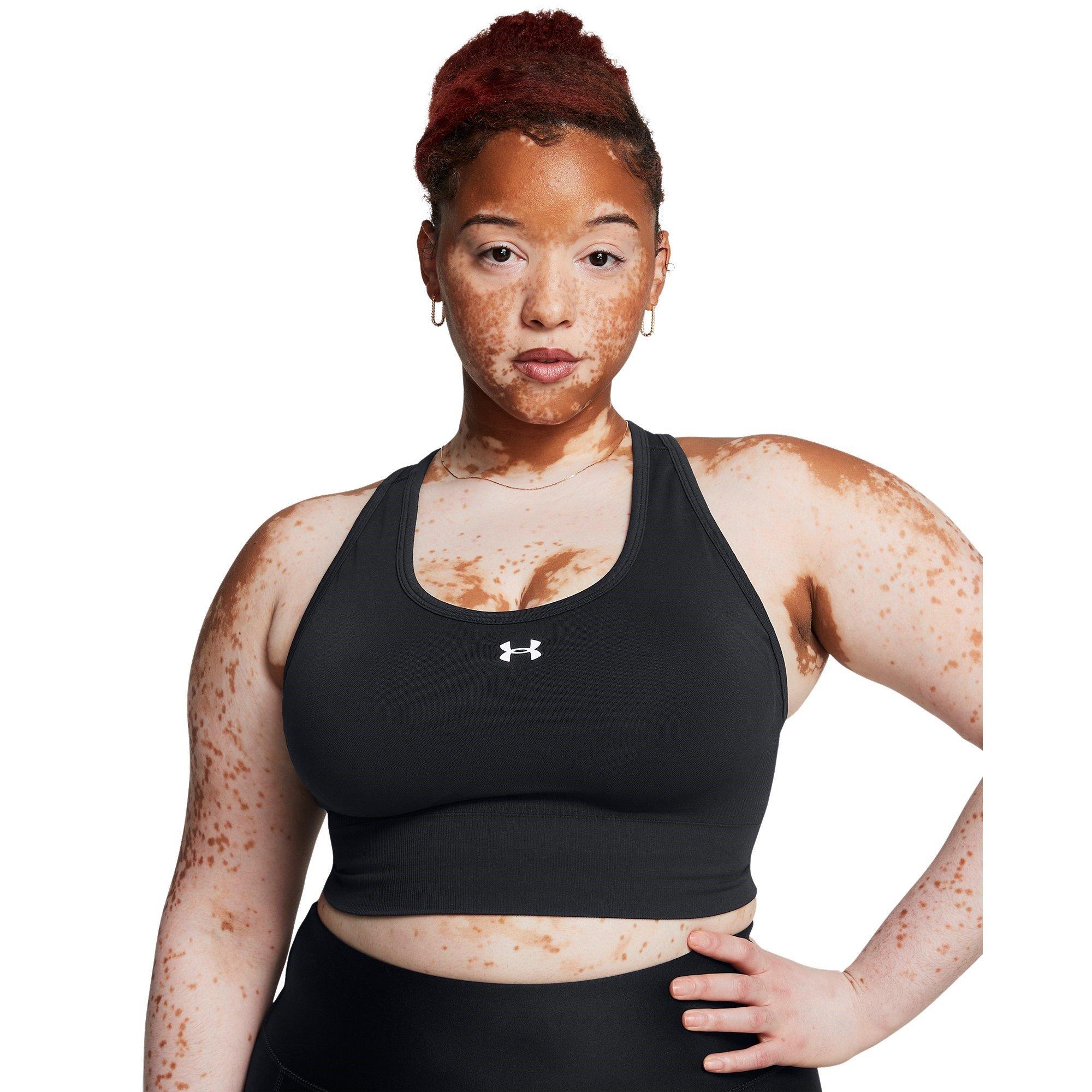 Black/White - Under Armour - Women's Vanish Medium Impact Sports Bra - 10
