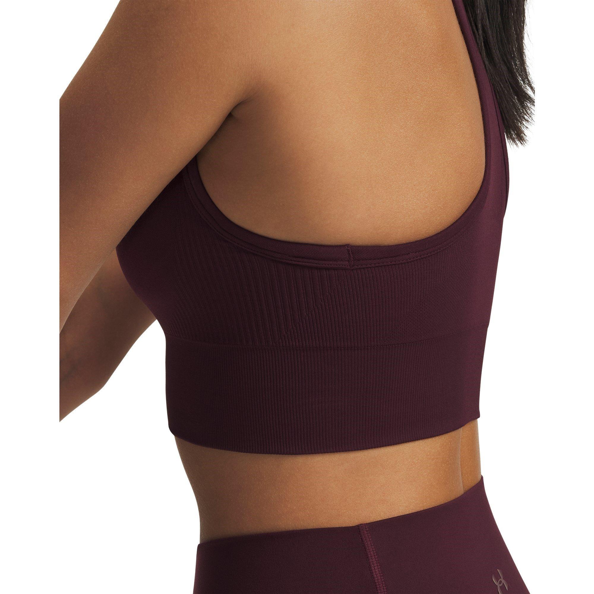 Dk.Maroon/White - Under Armour - Women's Vanish Medium Impact Sports Bra - 11