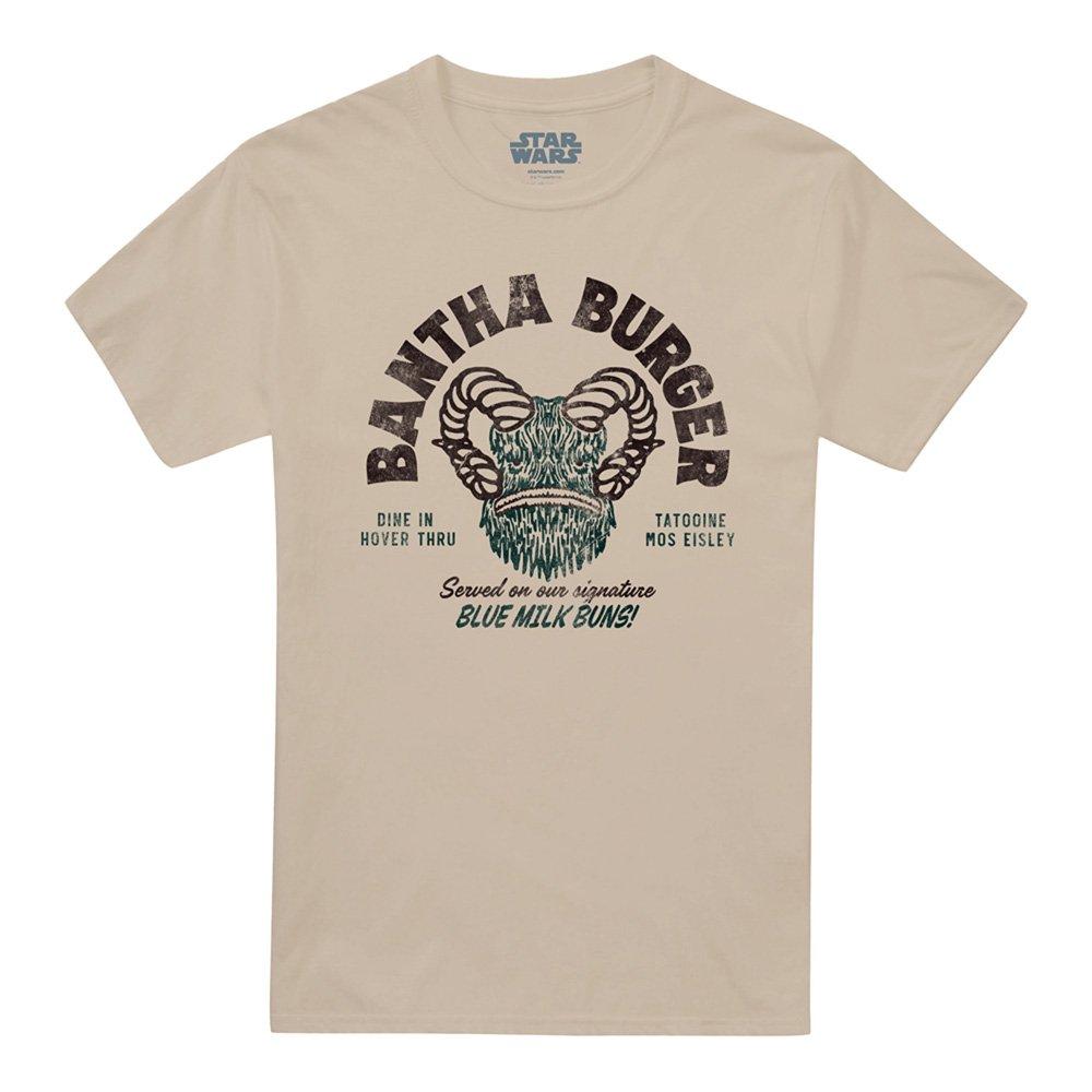 Stone - Star Wars - Star Wars Bantha Burger Cotton Mens T-Shirt Stone - 4