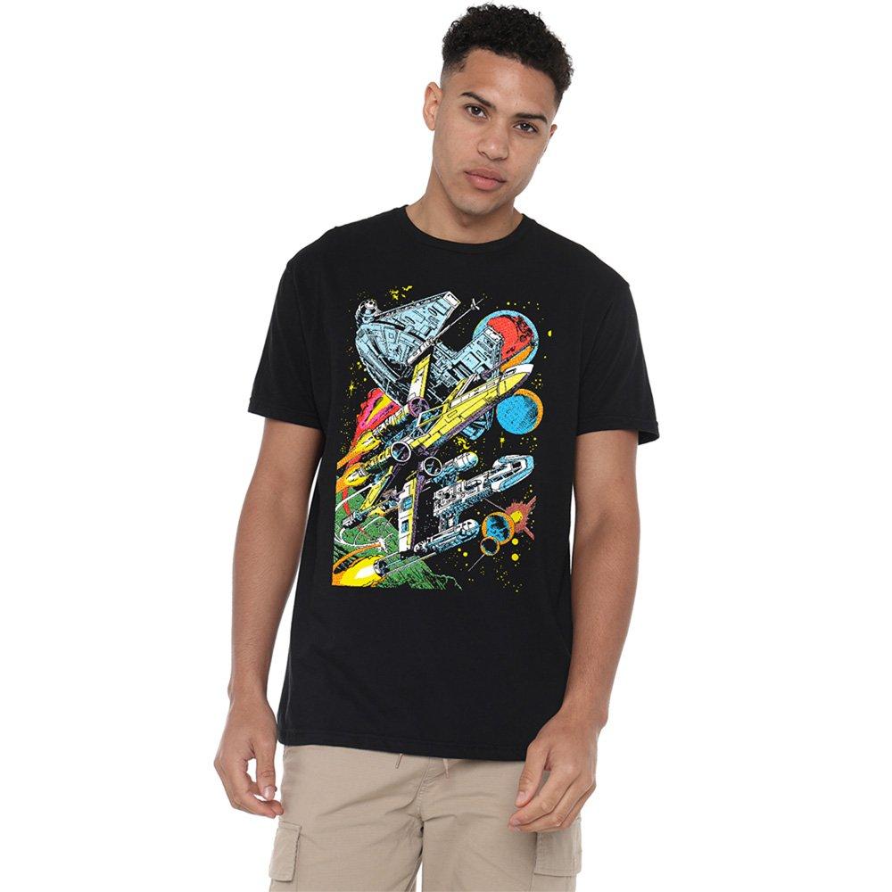 Black - Star Wars - Falcon Battle Cotton T-shirt - 1