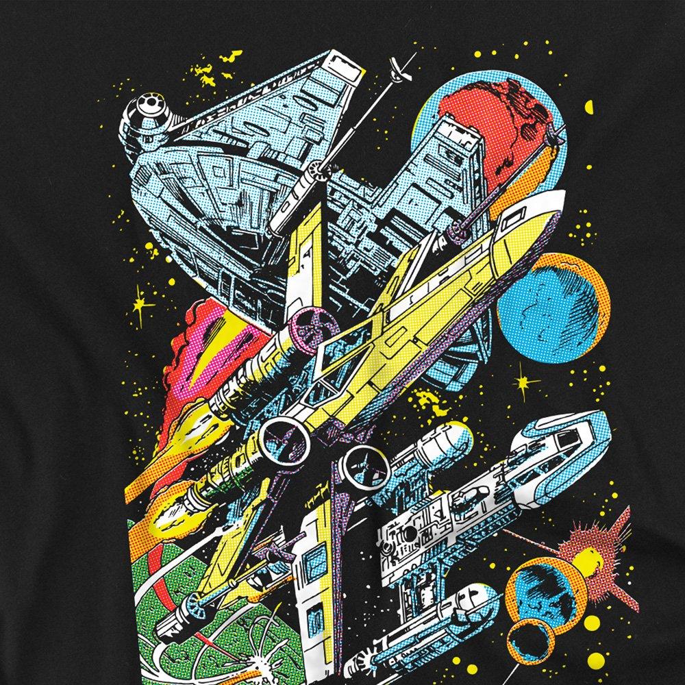 Black - Star Wars - Falcon Battle Cotton T-shirt - 2