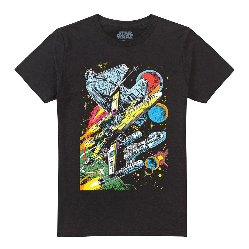 Black - Star Wars - Falcon Battle Cotton T-shirt - 4