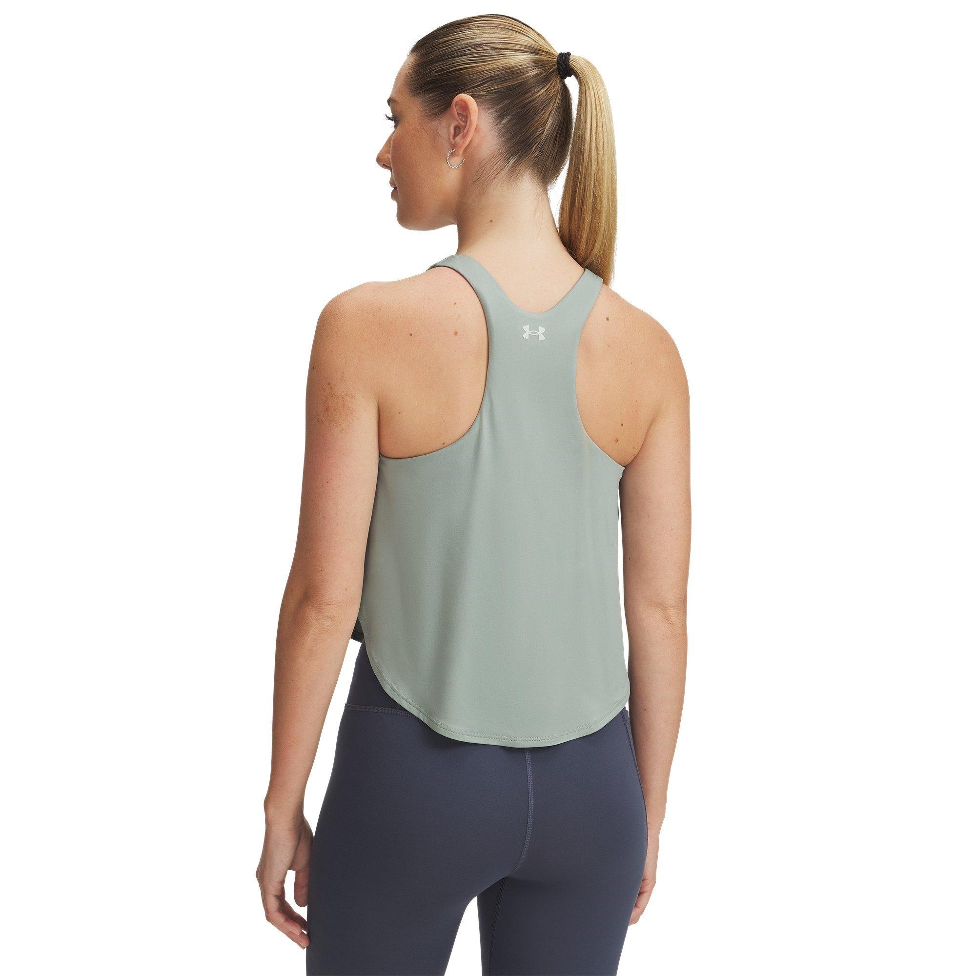Silica/HydroGrn - Under Armour - Women's Motion Loose Performance Gym Vest - 2