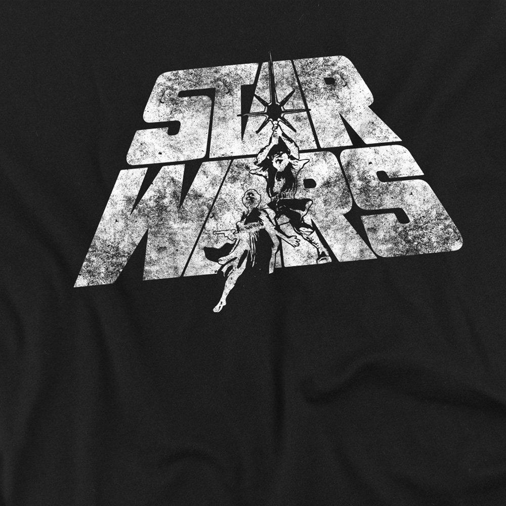 Navy - Star Wars - Star Wars Retro Logo Cotton Mens T-Shirt Navy - 2