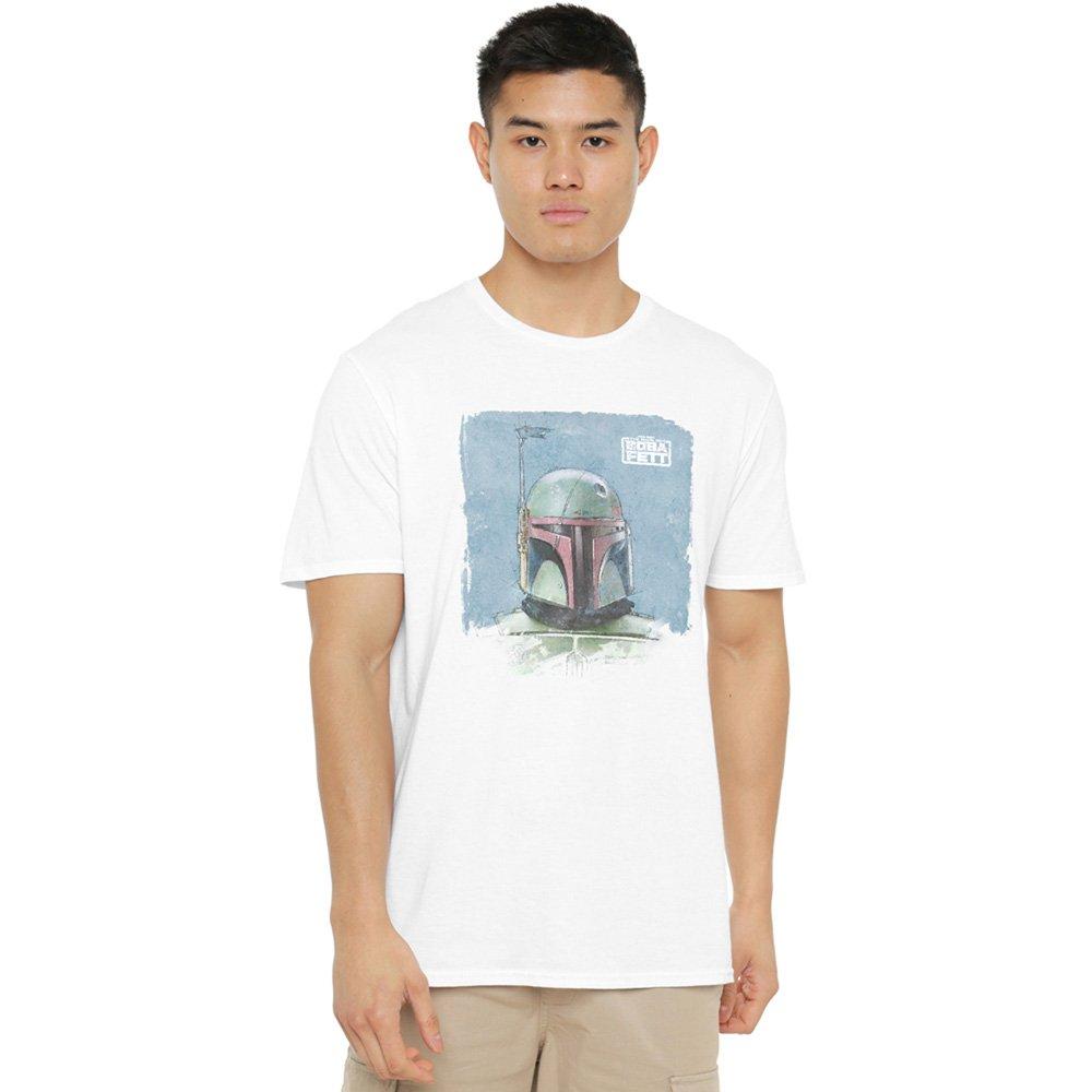White - Star Wars - Star Wars Boba Paint Mens Mens T-Shirt White - 1