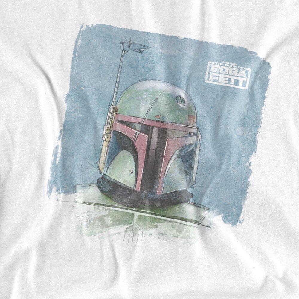 White - Star Wars - Star Wars Boba Paint Mens Mens T-Shirt White - 2