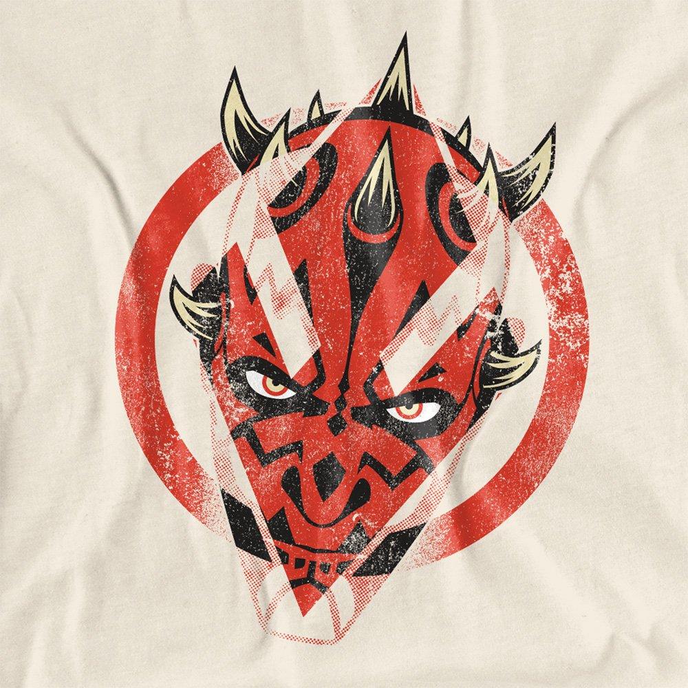 Beige - Star Wars - Maul Shadow Lord Distressed Sith Portrait T-Shirt - 2