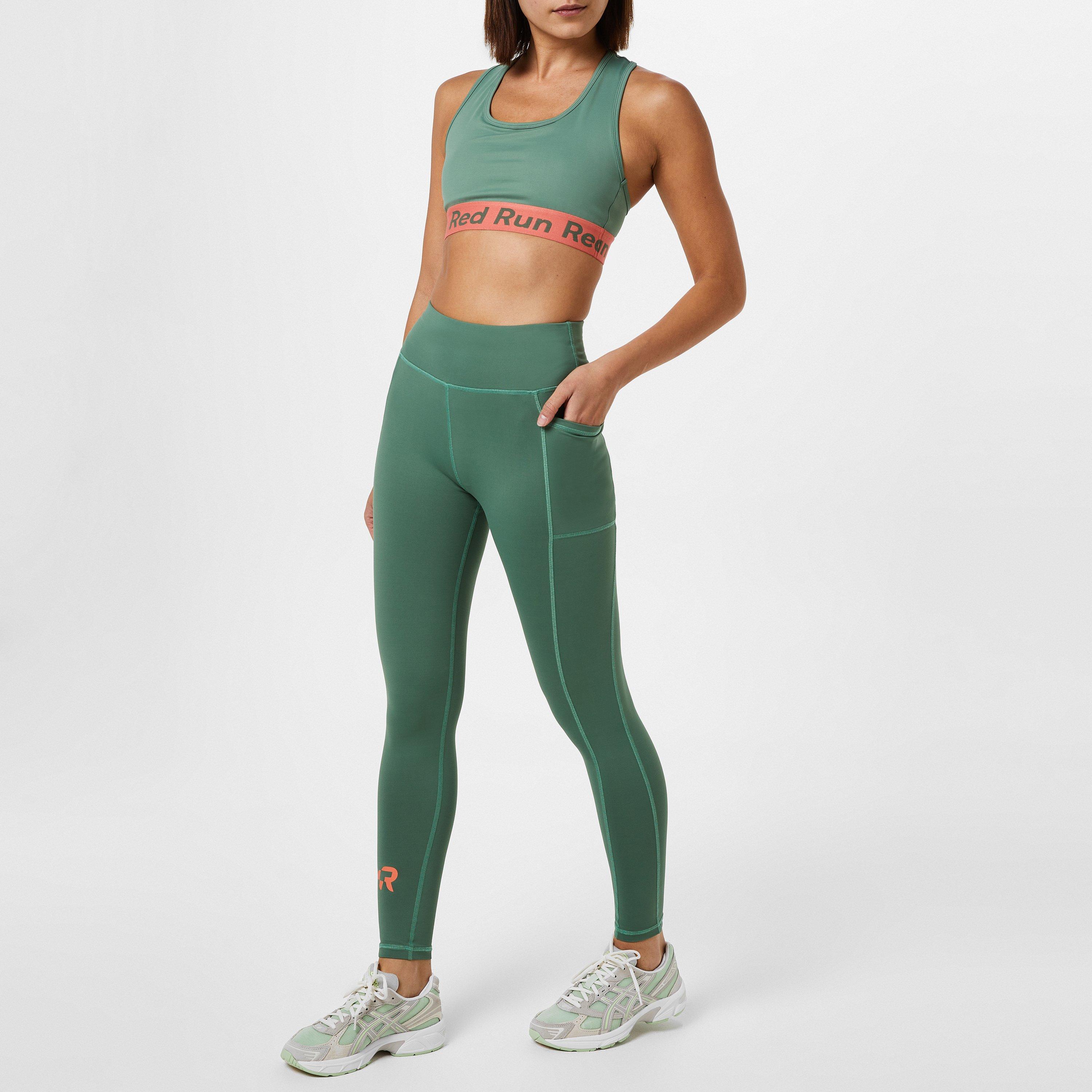 Green Ivy - Red Run - Sports Bra Top - 2