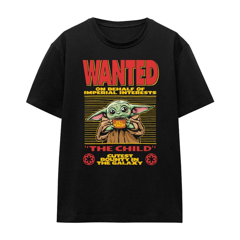 Black - Star Wars - The Mandalorian Cutest Bounty Wanted Grogu T Shirt - 4