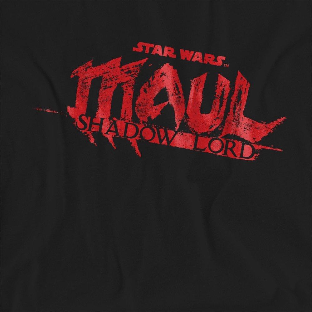Black - Star Wars - Maul Shadow Lord Red Logo T-Shirt Black - 2